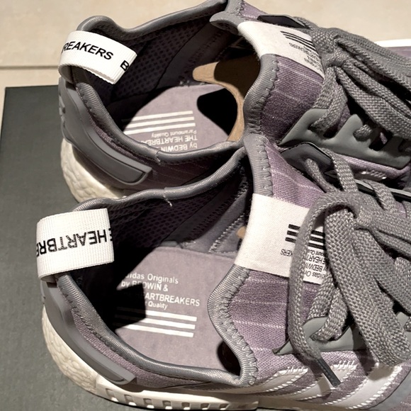 Adidas NMD bedwin - size 13 mens, grey colour with white stripes - Picture 6 of 9